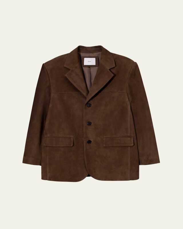 Unisex Tailored Suede Jacket